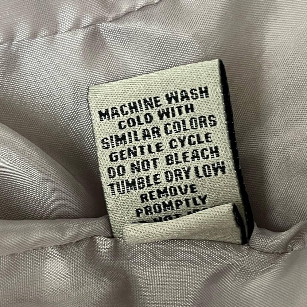 Vintage JouJou Gray Trench Coat Women’s M | Y2K Ruffle Button Up Retro Preppy - Picture 7 of 10
